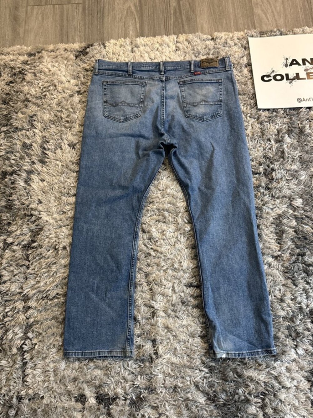 Wrangler Blue Retro 00 S Denim Jeans Slim Straight Men 40X29 Workwear Sz 40X29
